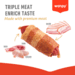 Wanpy Dog Soft Pig in a Blanket 100 g | Bløde hundegodbidder