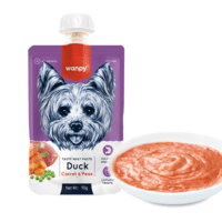 Wanpy Tasty Meat Duck, Carrot & Pea 90g (Outlet)