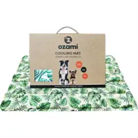 Ozami Cooling Mat Green Leaf 60x90 cm – Effektiv kølemåtte til hunde