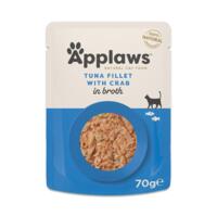 Applaws Cat Pouch - Tuna Fillet with Crab in Broth 70g
