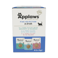 Applaws Cat Pouch – Fish Broth Selection 12x70g